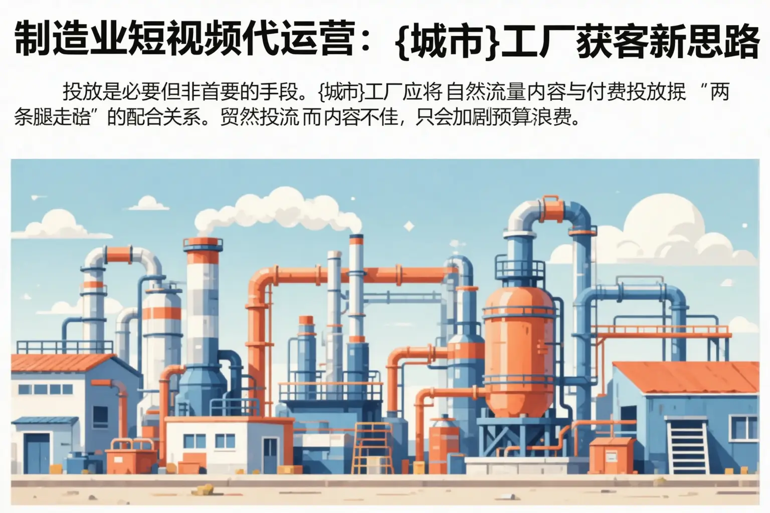 制造业短视频代运营：元宝山工厂获客新思路